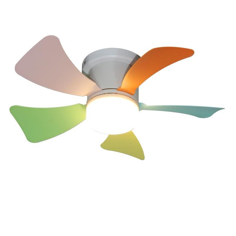 Mini Fan Light Surface Mounted Color Blades