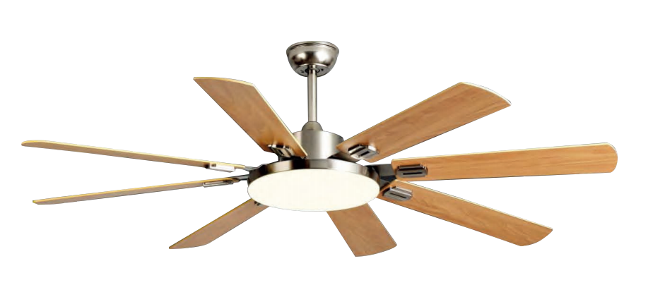 58”/62”/68”/72 Plywood/8 PCS Ceiling Fan Light