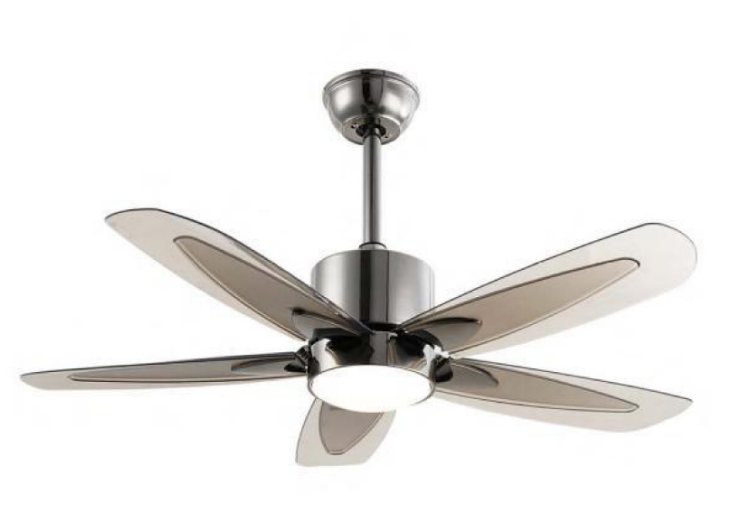 56” Dual-Mount Ceiling Fan Nickel+Coffee Finish